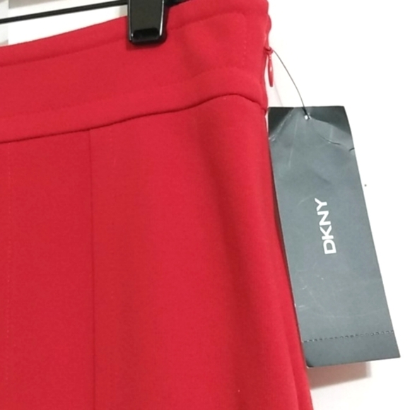 DKNY RED A-LINE SKIRT NWT SIZE 6 - Picture 5 of 12